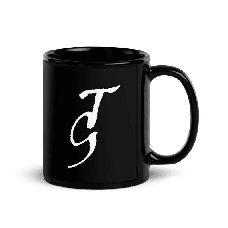 Tattooed Grin Logo Mug - Black